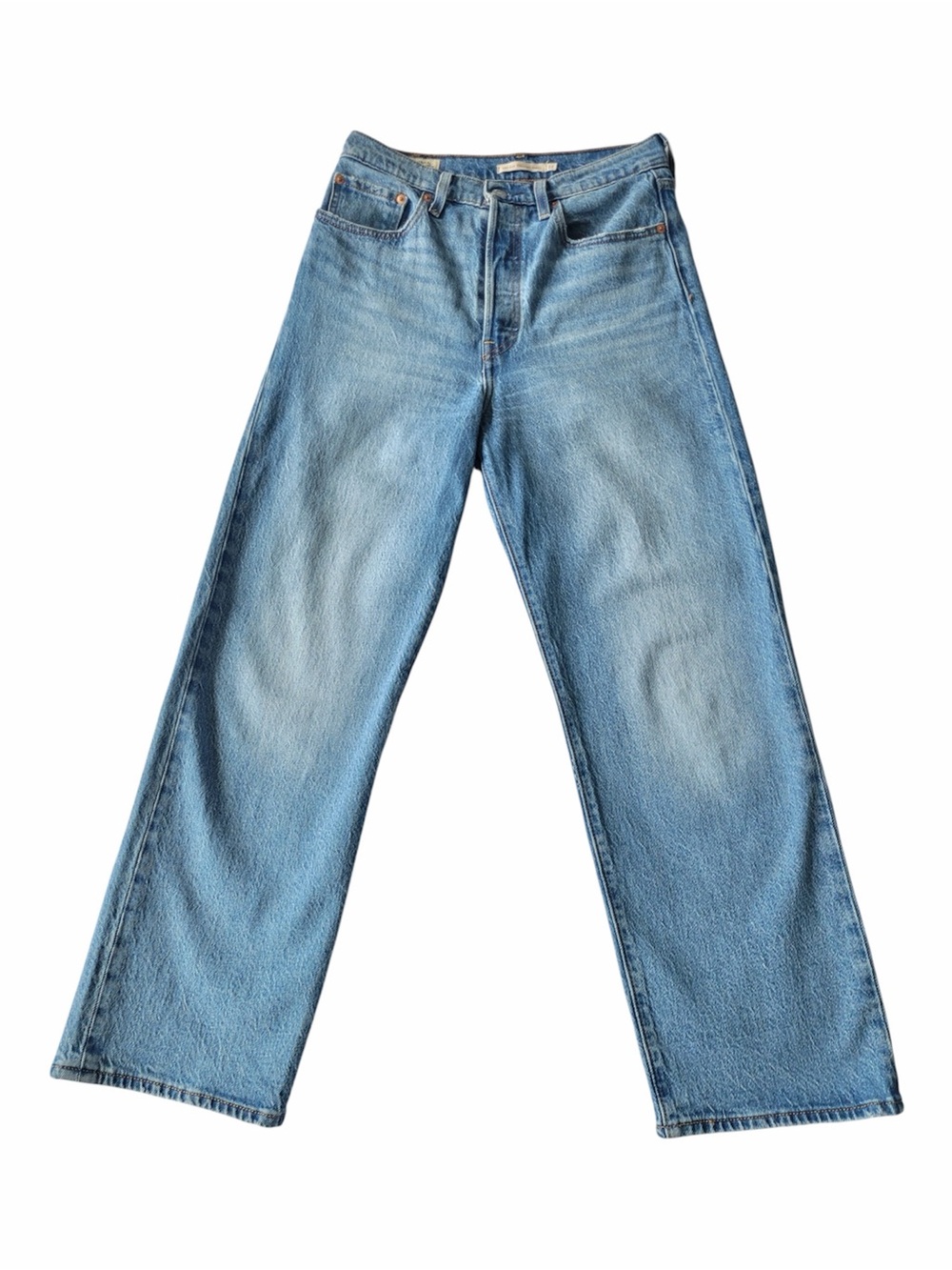 Levi's premium denim Blue Classic Ribcage Straight Ankle Jeans size 27
